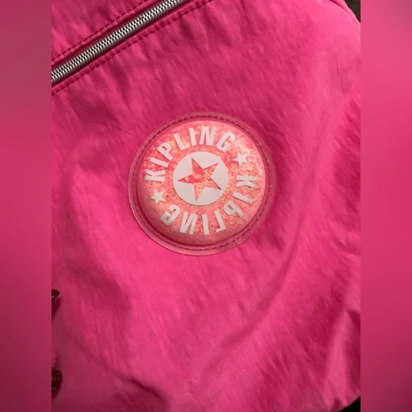 Kipling Seoul Extra Large 17" Laptop Backpack Zip Pockets 47cm Pink Sparkle - Picture 11 of 13